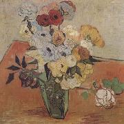 Vincent Van Gogh Roses and Anemones (mk06) Germany oil painting reproduction